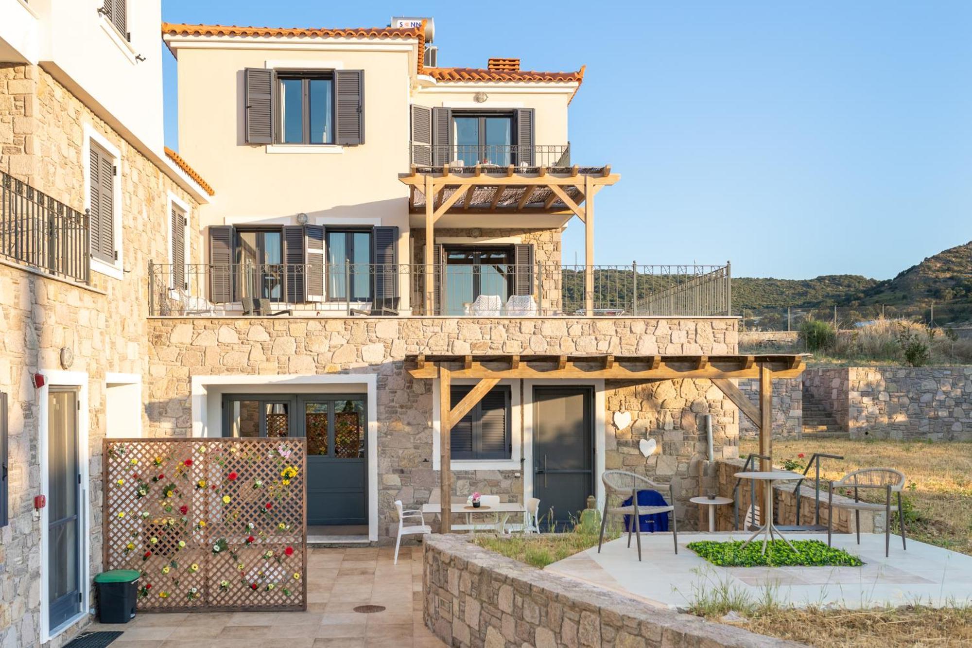 Lampetos Houses Molyvos Митимна Экстерьер фото